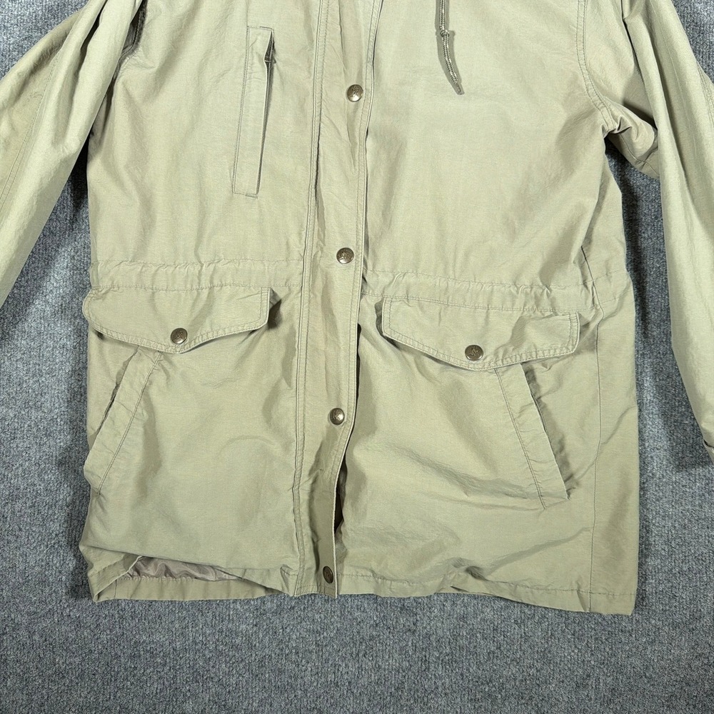 Northern Reflections Field Jacket Mens Small Vintage Khaki Tan Hooded Utility - Picture 2 of 15